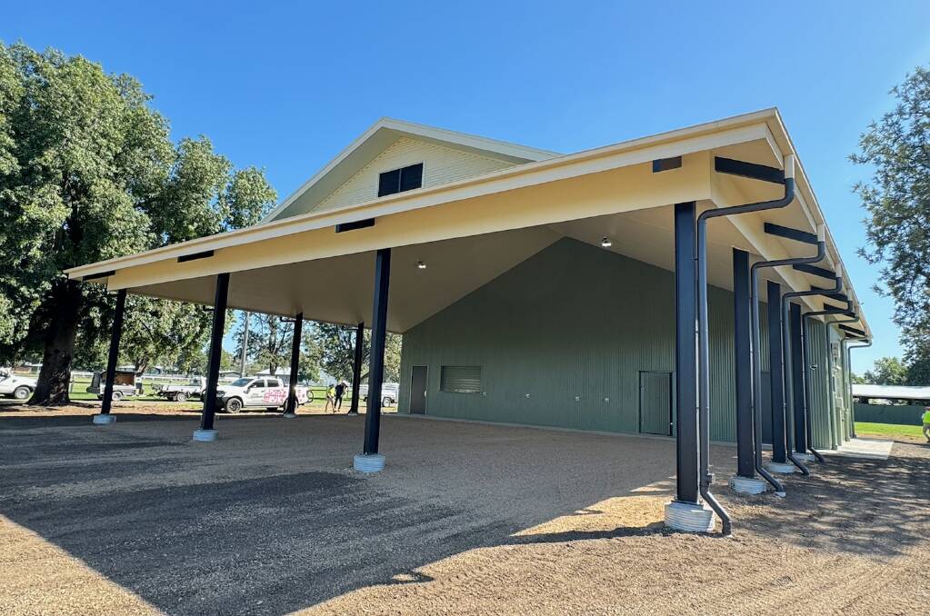 The new rustic-design Moree Show Society wool pavilion also includes an office space for the show society to "call home. Picture supplied