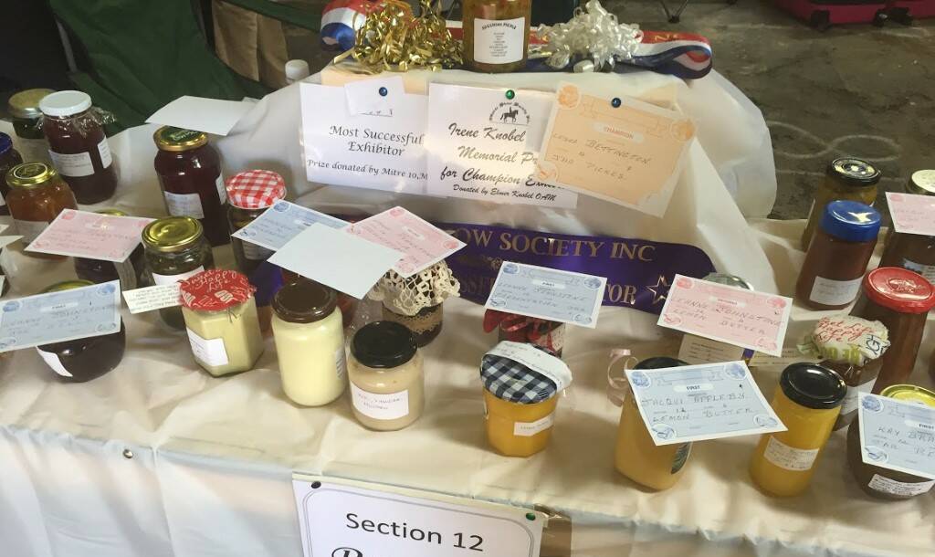 Size matters: Preserves steward Lynne Latimer said judges like entries to have a list of ingredients and be presented in preserving jars of a uniform 375g size.