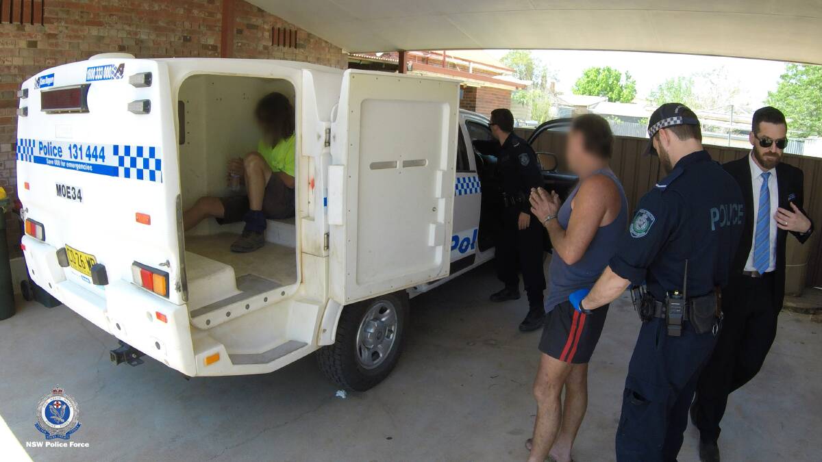 The pair were arrested on Friday morning in the Bingara area. Photos: NSW Police