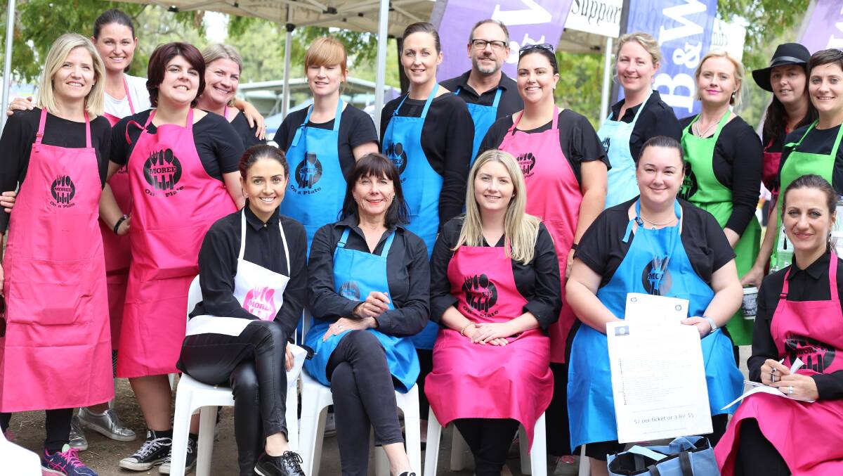 TOP CREW: The current Moree on a Plate committee pictured at this year's festival in May.