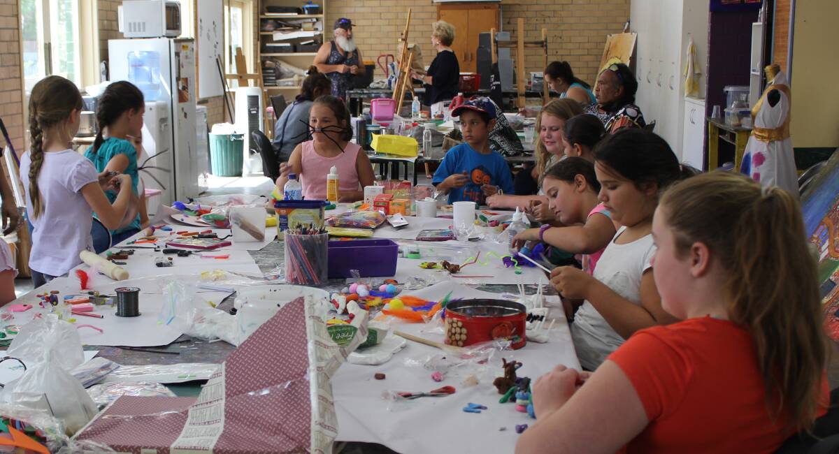ART FUN: Children had a great time participating in the January school holiday art classes.