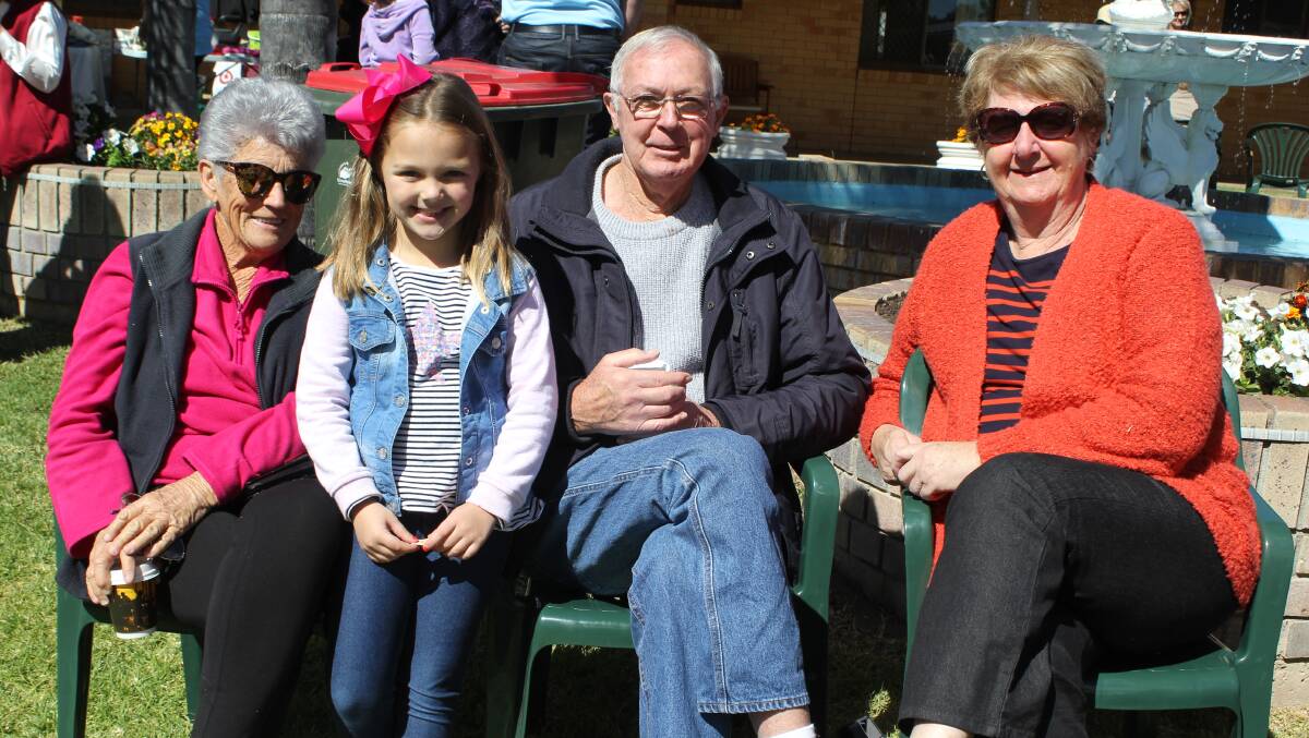 Marie Skines, Summer Boland, Kevin Fish and Annette Frahm had a lovely time soaking up the sun at the Fairview Fete.