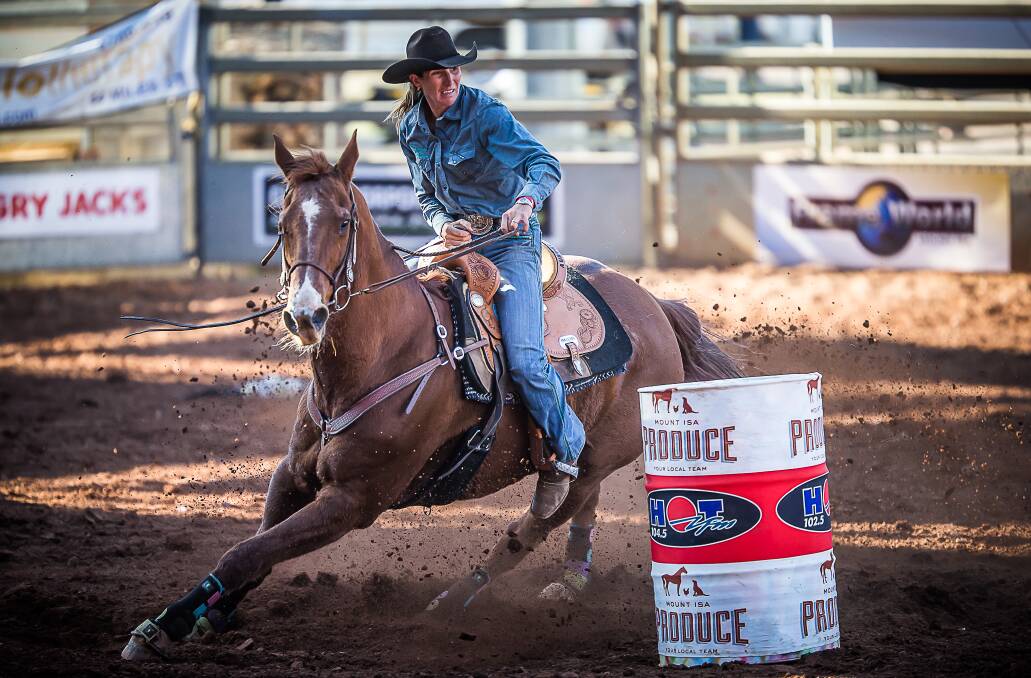 SIGHTS SET ON FINALS: Moree cowgirl Wendy Caban will be looking for success at the K Ranch Timed Events Rodeo at Mt Hunter, the last event before the Warwick Rodeo APRA National Finals. Photo: www.stephenmowbrayphotography.com