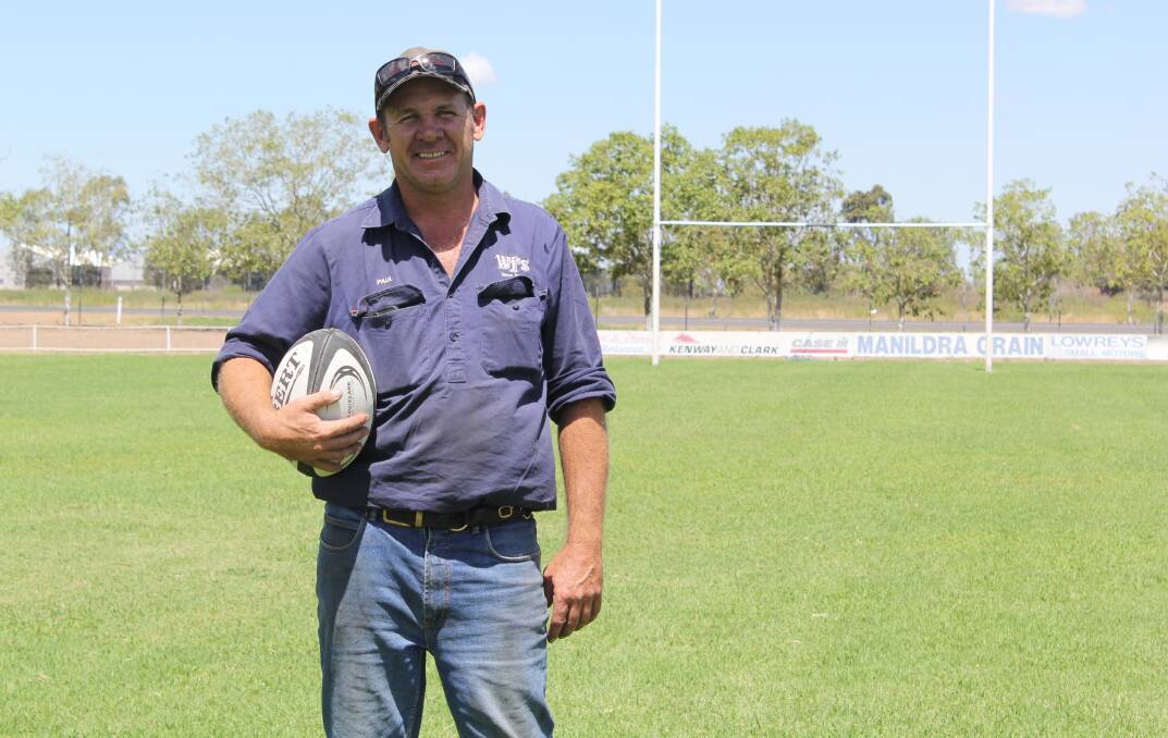 ALL SET: Moree Rugby Union Club president Paul King is excited to host the Border Cup in Moree this Saturday. 