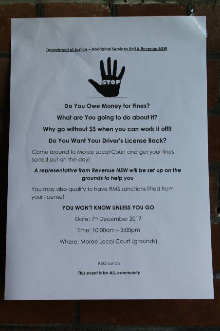 Chance to work off unpaid fines