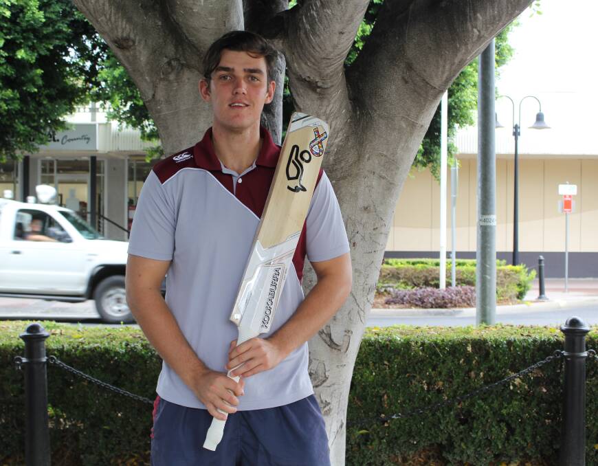 ENGLAND-BOUND: Talented young Moree cricketer Max Houlahan returned to England this week for a second season with Enfield Cricket Club in the Middlesex league.