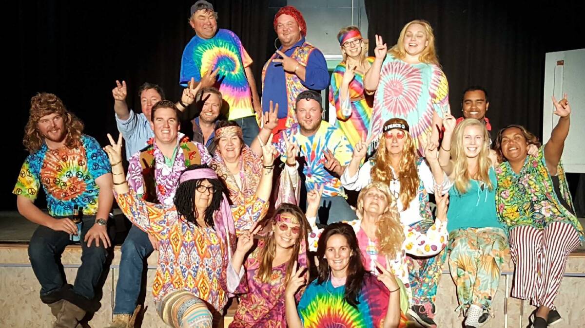 READY TO SHINE: The colourful cast of Saving the Jolly Grind are all set for two fun-filled shows on July 21 and 22.