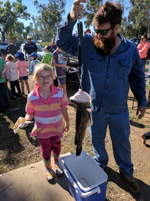 FISHING FUN: Six-year-old Charlotte Rooke caught two Cods with one weighing in at 6.6lb at the carp muster in June.