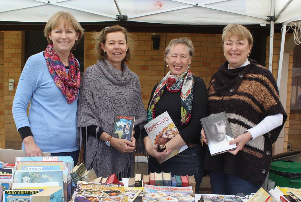 CALL FOR VOLUNTEERS: Do you have a skill, hobby or craft you could share with residents? Would you like to help out with Fairview's bienniel fete or Trawalla lunch? Pictured is Heather Wisemantel, Vicki Haddad, Bethelle Picone and Alison Haylett who volunteered their time selling books at the Fairview Fete in August this year.