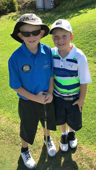 GOLF IN THE BLOOD: Aydan and Declan McGuire were both successful at the Tenterfield Junior Golf Open last week.