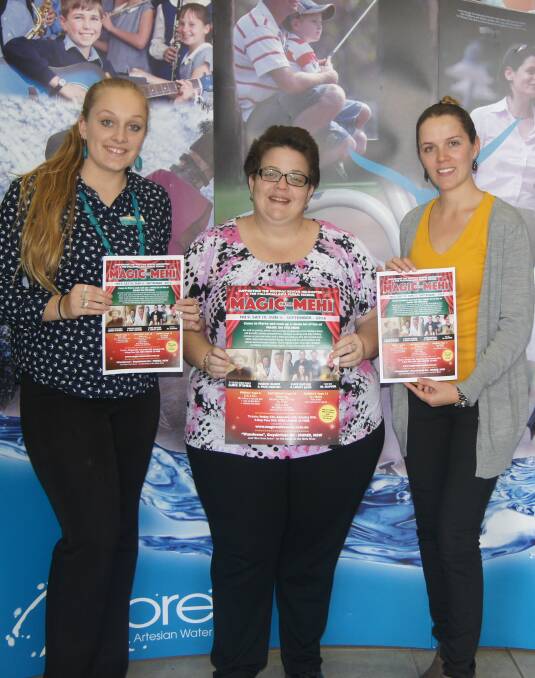 Moree Visitor Information Centre's Maddy Brazel, Tian Harris and Rebecca Ginty encourage everyone to go along to Magic on the Mehi in September.