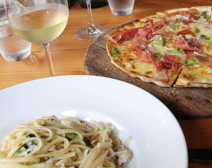 TASTY: Linguine, seafood, angus steak and woodfired pizza feature on the menu.