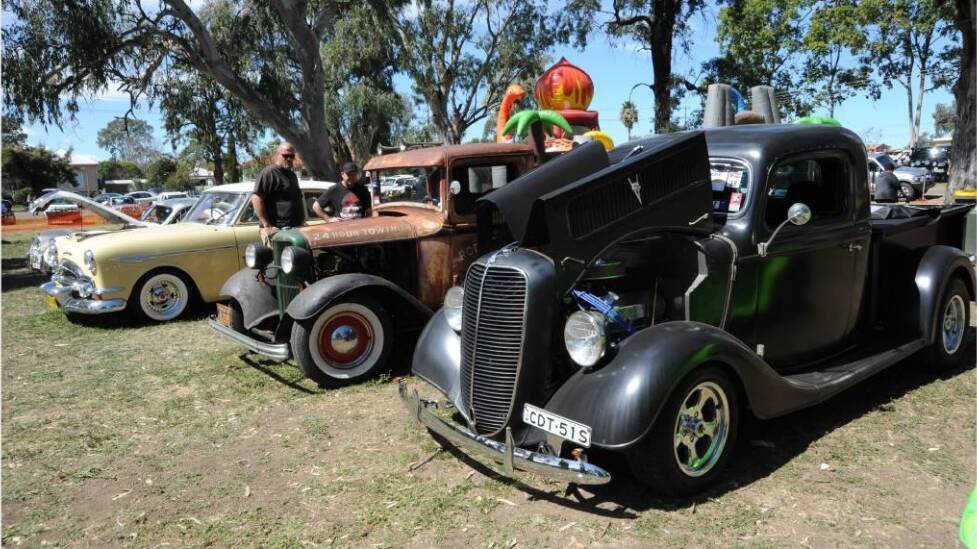 BLACK BEAUTY: Old, classic cars, affectionately known as hot rods, will be displayed at the park on Sunday. There will also be new and old trucks.