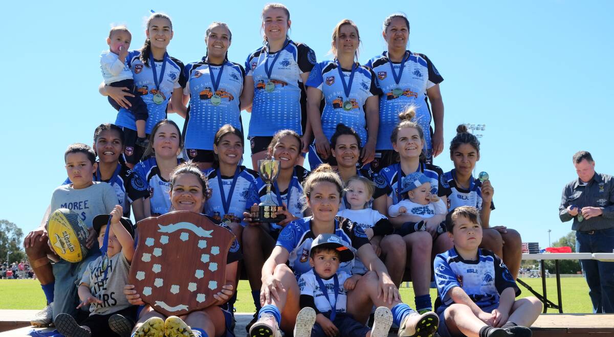 The 2016 Group 19 Women's League Tag premiers the Moree Boars. Photo Michèle Jedlicka