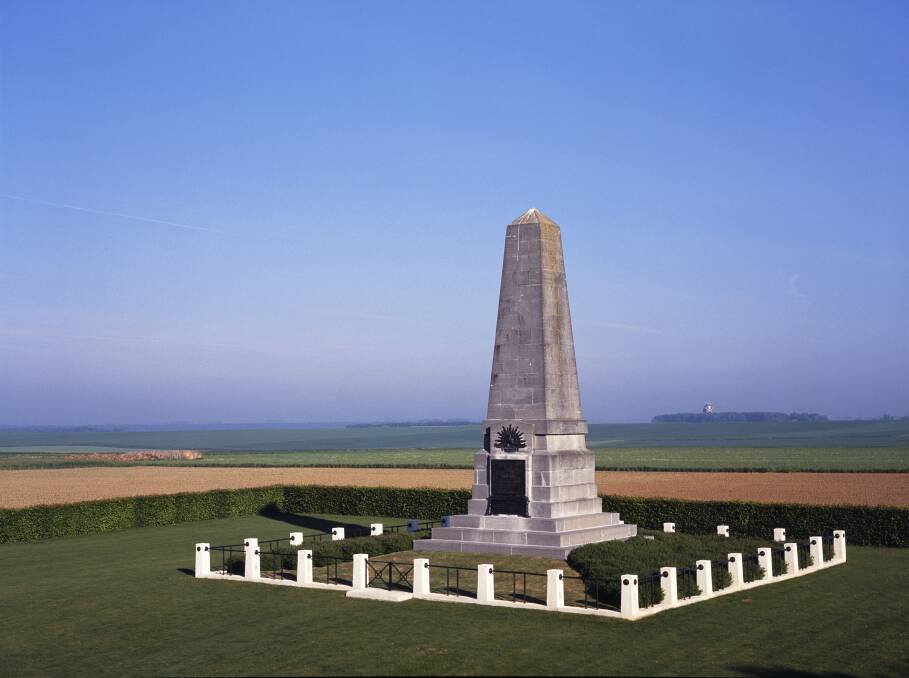 The Australian Memorial at Pozieres. Photo by Calum Stirling, Getty Images