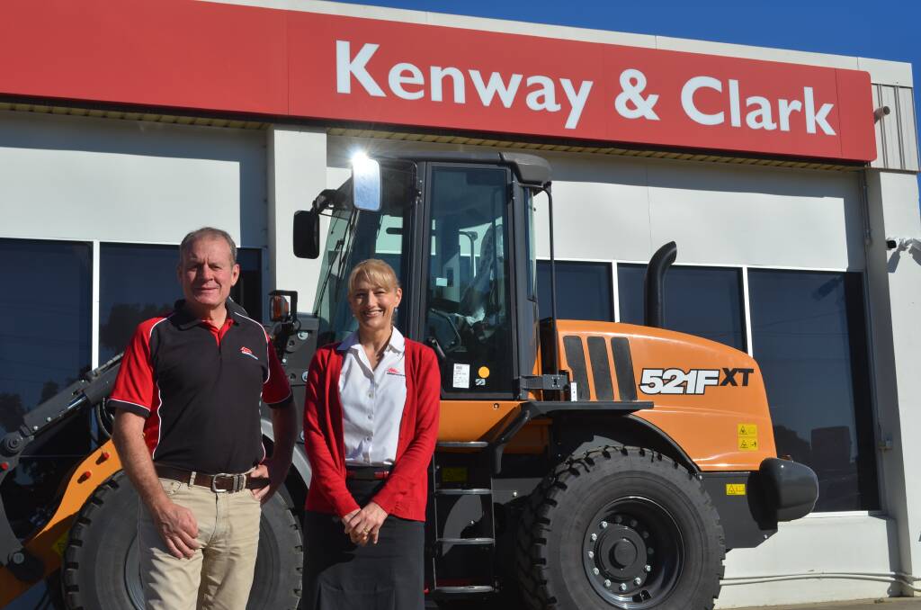 Kenway & Clark's general manager Peter Burey and chief financial officer Gemille Hayes at the Moree-based business. 