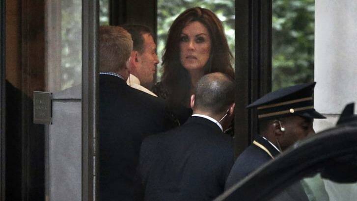 Ms Credlin, pictured with Mr Abbott during a visit with Mr Murdoch in New York last year.  Photo: Andrew Meares