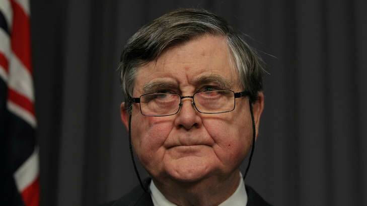 Director-General of Security, David Irvine addresses the media during a press conference at Parliament House in Canberra on Wednesday 16 July 2014. Photo: Alex Ellinghausen