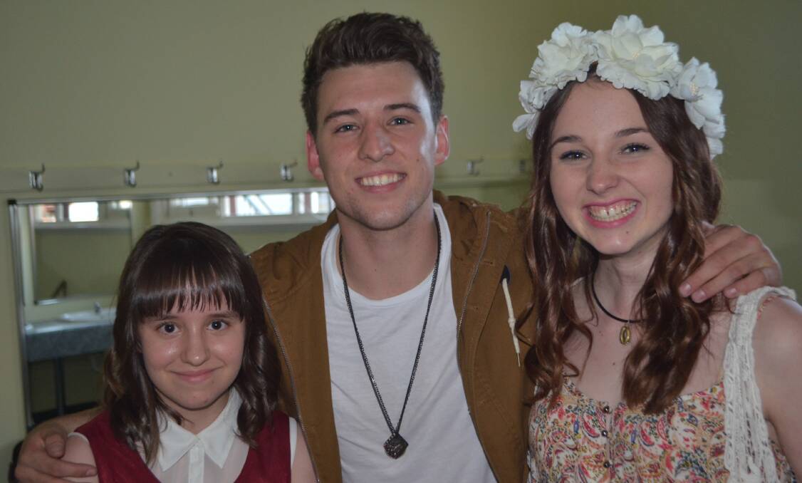 Lucy Norcross and Isabel Madden with Taylor Henderson