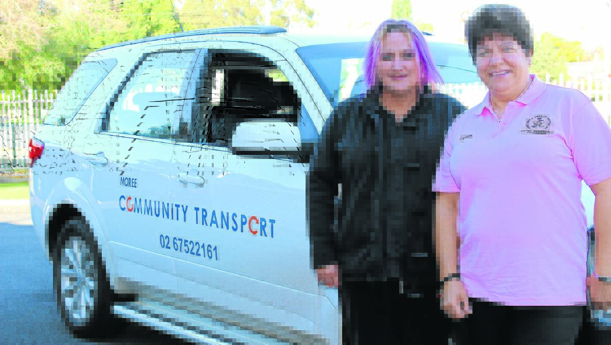 MADS community transport assistant Sally O’Dell with volunteer driver Sandra Roberts.