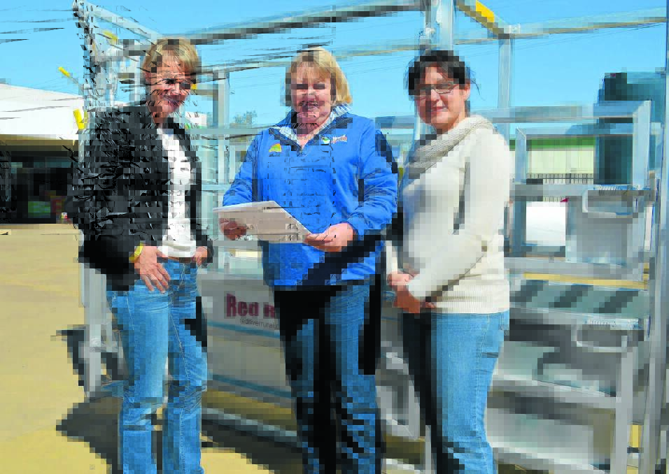 SCARF coordinator, Meg Perceval with WMG Agriservices manager Anne Coote and Farm-Link project support officer, Fiona Livingstone.