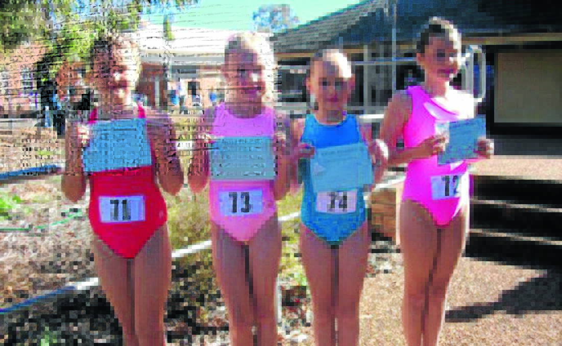 Moree BJP’s Laura Penfold, Olivia Mihill, Courtney Brazel and Madelyn Penfold all competed in the 10 years’ section.