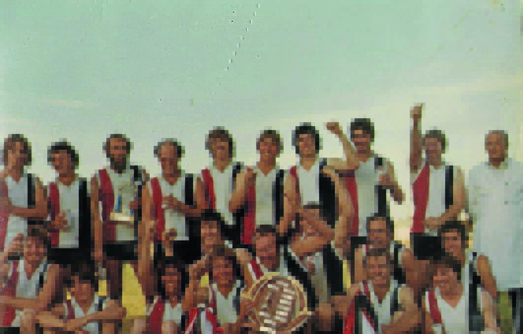 The 1980 premiership winning Moree Saints side. 