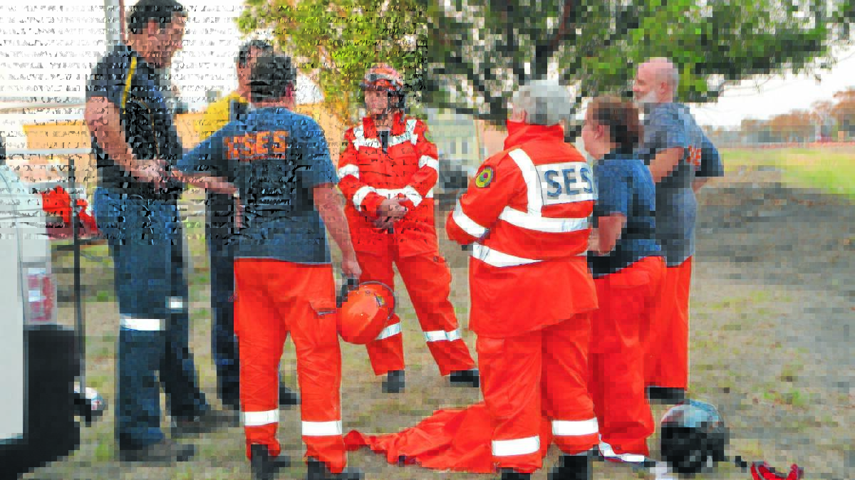 SES training on Tuesday afternoon