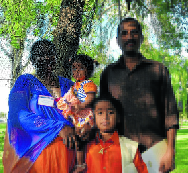 Yasotha Maheswari, Vedha Sachiya Sri and Sankamesh Sri, from Sri Lanka, join dad Chinnannan as Aussie citizens. 