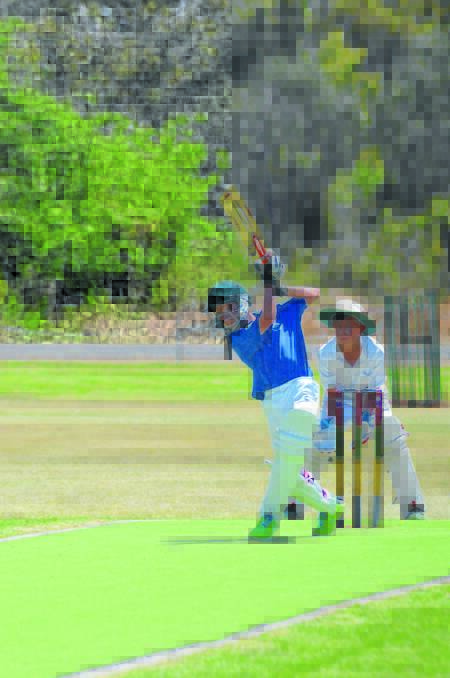 Junior cricketers battle heat