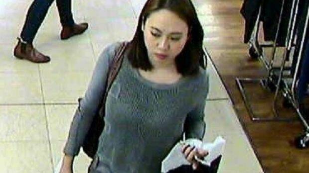 Michelle Leng seen in CCTV footage in Pitt Street earlier on the day in April 2016 that she was detained by her uncle, later to be murdered. Photo: NSW Police
