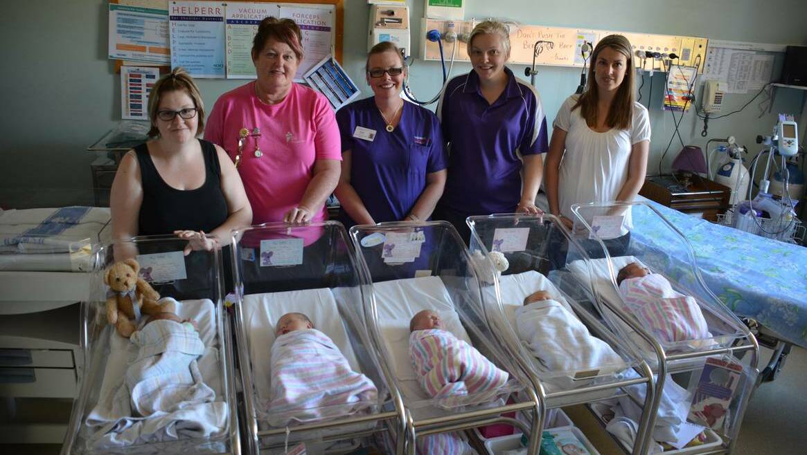 Angus, Kaine, Imogen, Chelsea and Isla were all born on May 12 and 13, so they were all excellent little mothers’ day gifts.