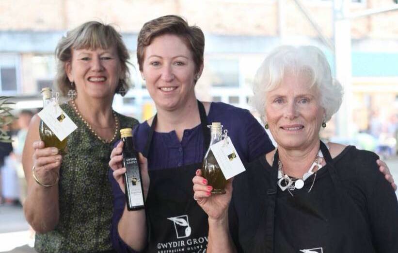 Gwydir Grove Olive's Jenni Birch, Naomi Burger and Margi Kirkby.