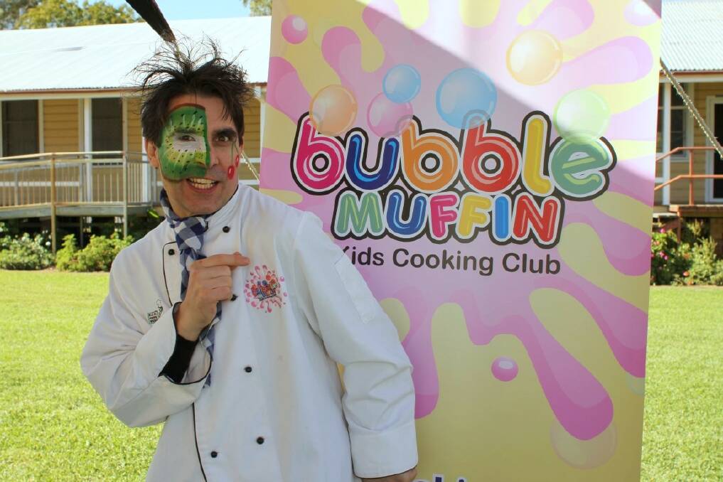 Kevin Starow will return to Moree with Bubble Muffin Kids Cooking Club for Moree on a Plate Food and Wine Festival.