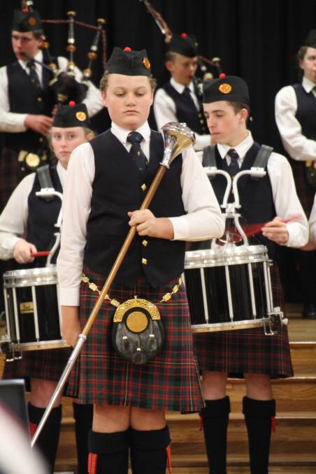 Pipe band marches into Moree Public School