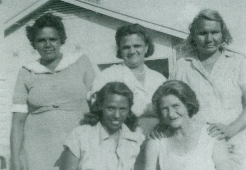 Dulcie Duke, Maude Cutmore, Bertha Clarke, (front) Maynee Saunders and Muriel Cutmore served on the P&C at the Moree Aboriginal Reserve School and efforts are being made to honour their work with a memorial.
