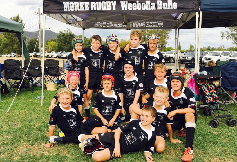 Weebolla Bulls’ under 10 side took part in the rugby carnival for the first time in Tamworth on the weekend.
