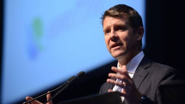 "I'll never forget the look in his eyes": Premier Mike Baird. Photo: Barry Smith