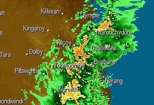 WeatherZone's Brisbane radar yesterday.