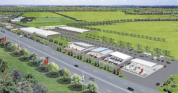 A concept drawing by Project and Infrastructure of the Gateway project being developed in south Moree.