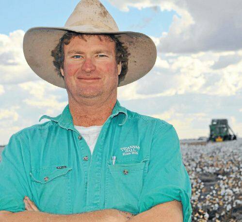Local famer Stuart Gall, at his property ‘Tycannah’, believes the government should put the brakes on Coal Seam Gas mining until more in depth studies are done.