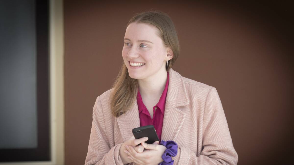 Eva Baxter, 24, is an ACM reporter at The Northern Daily Leader in Tamworth NSW. Picture by Peter Hardin