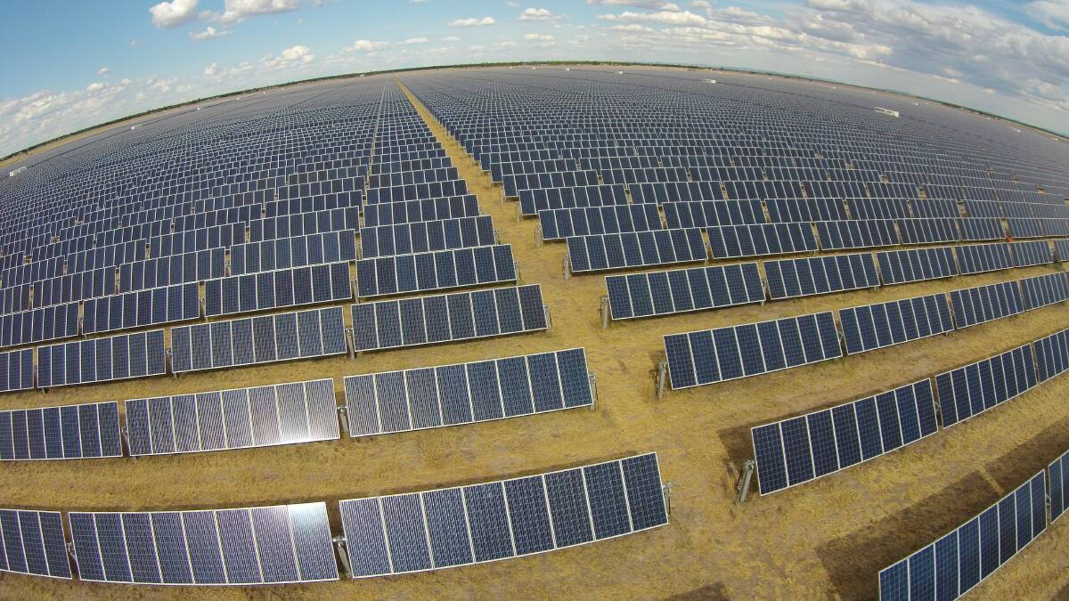 The Moree solar farm in northern NSW built by Fotowatio Renewable Ventures of Spain. Picture supplied