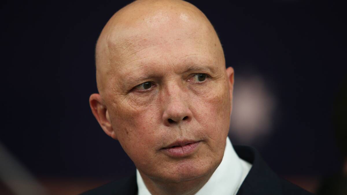 Peter Dutton says he will work with Labor on Indigenous recognition. Picture: Peter Lorimer 