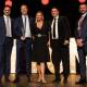 Grain Growers director Nigel Corish with grower of the year winners Sundown Pastoral Co, Keytah - manager Nick Gillingham and managing directors Danielle and David Statham - and Bayer row crop sales lead Mark Dawson. Pictures: Brandon Long