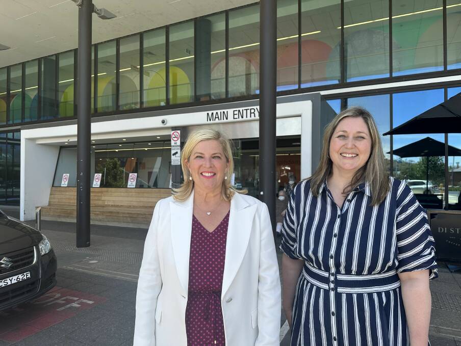 NSW regional and rural health minister Bronnie Taylor and regional and rural health federal assistant minister Emma McBride, in Tamworth on Friday, are positive about the future of health in the region. Picture by Eva Baxter