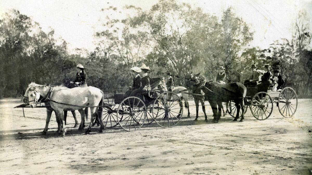 The Ledingham family travelled to the Moree Show from Moppin, near Garah, date unknown. 