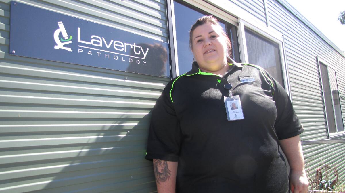 BLOOD COLLECTOR: Local phlebotomist, Bianca Mills, has lived in and around Moree most of her life.