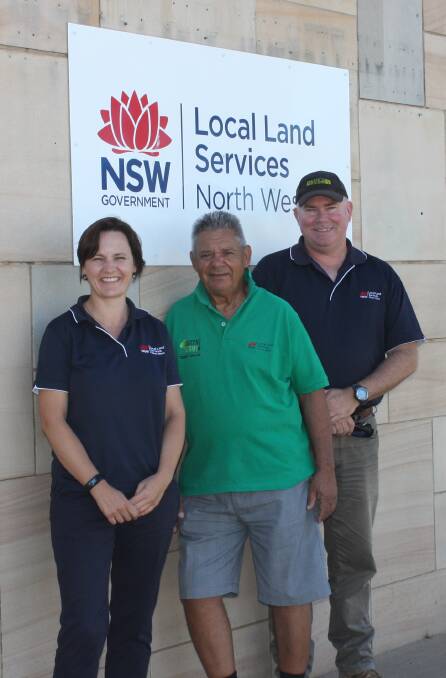 End of an era: Bronwyn Cameron, Team Leader Strategic Land Services Systems, William Kennedy and Shane Green Stakeholder Engagement Officer.