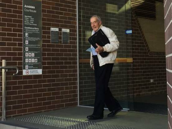 David Joseph Perrett leaves Armidale Courthouse in 2017. Picture: Rachel Baxter